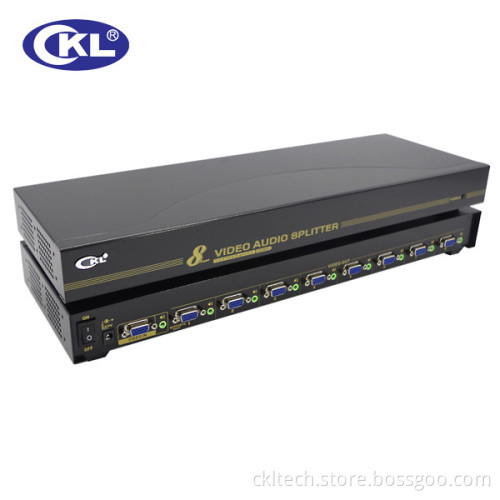 450MHz 8 Port VGA Splitter with Audio